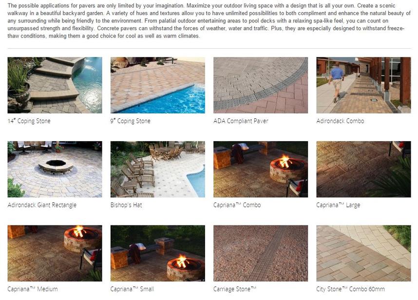 types of pavers for concrete jobs