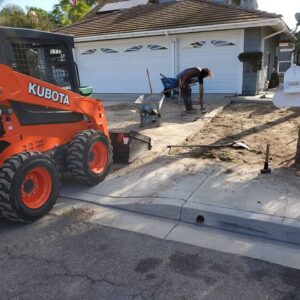 Oceanview concrete driveway