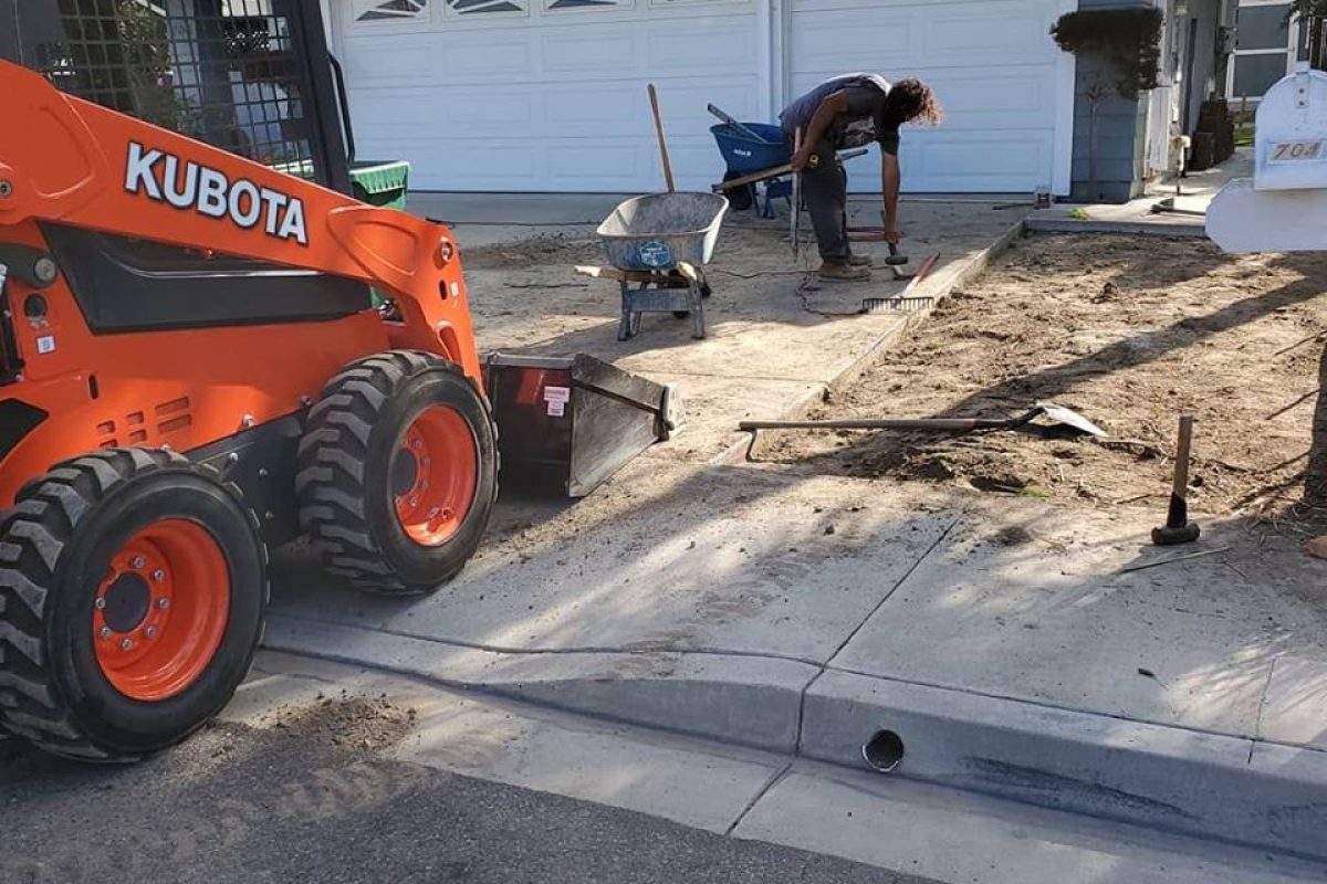 oceanview concrete driveway